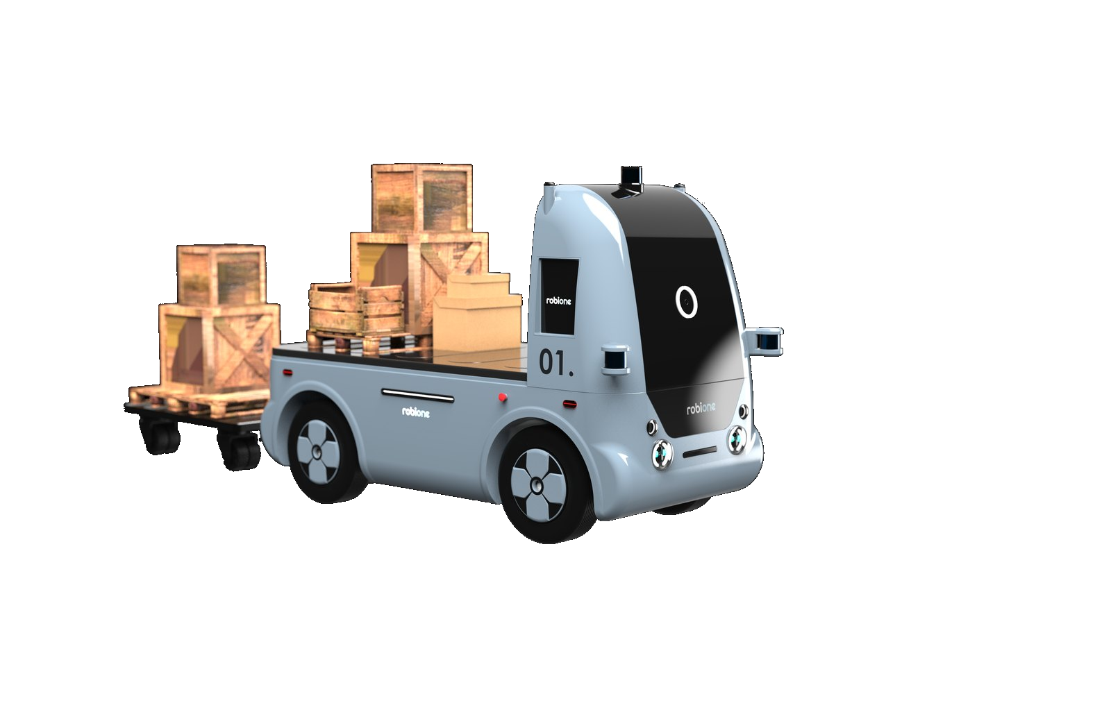 Driverless delivery vehicle
