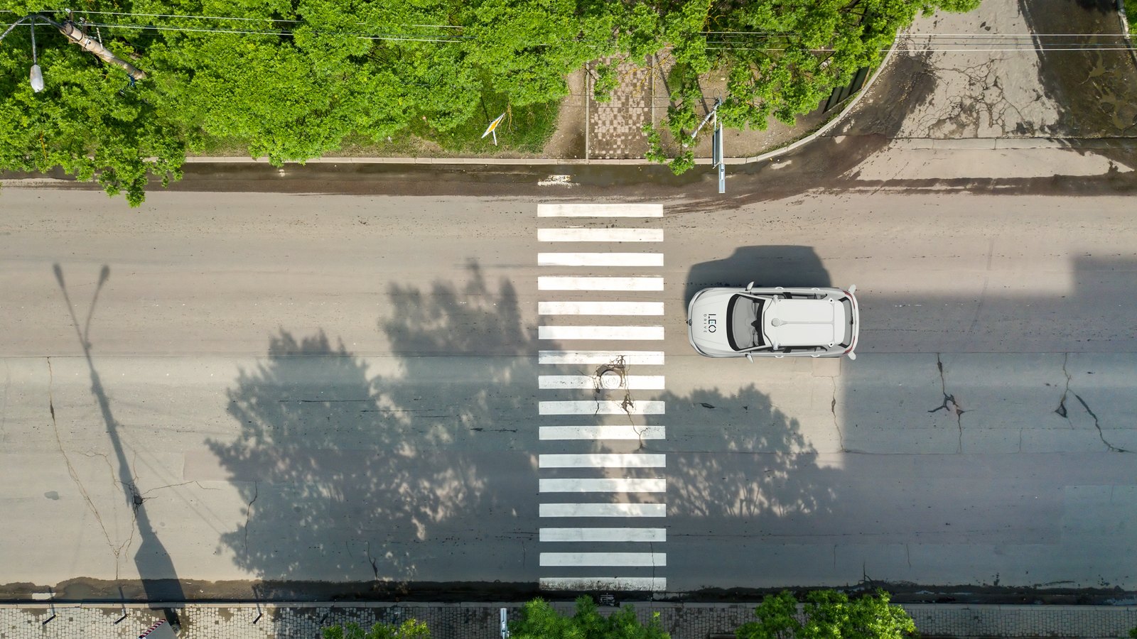 Autonomous vehicle under test