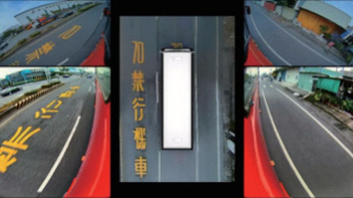 Driver display at low speed