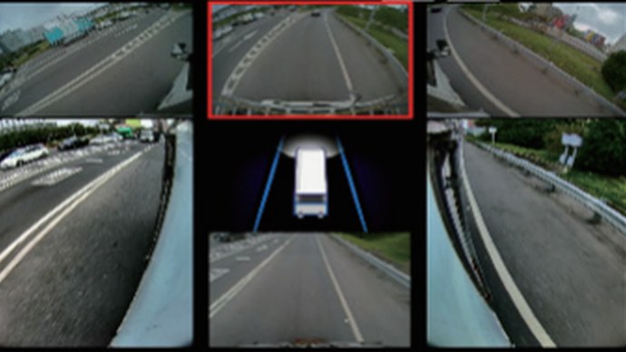 Driver display at high speed