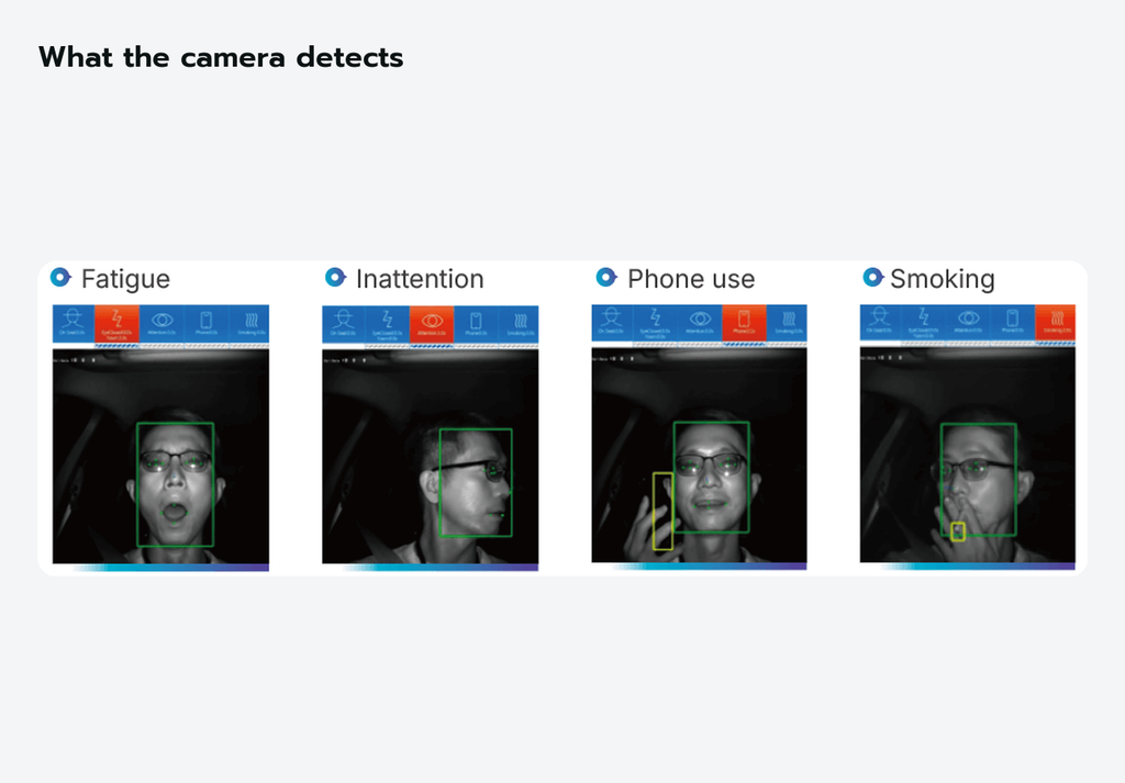 What the camera detects