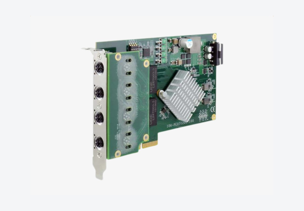 Neousys | PCIe-PoE312M: 4-Port Server-Grade Gigabit 802.3at PoE+ Card
